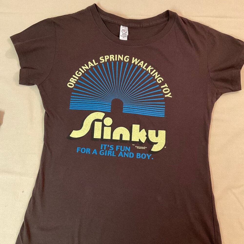 Vintage Vibes: 'Original Spring Walking Toy Slinky' Tee - New Without Tags